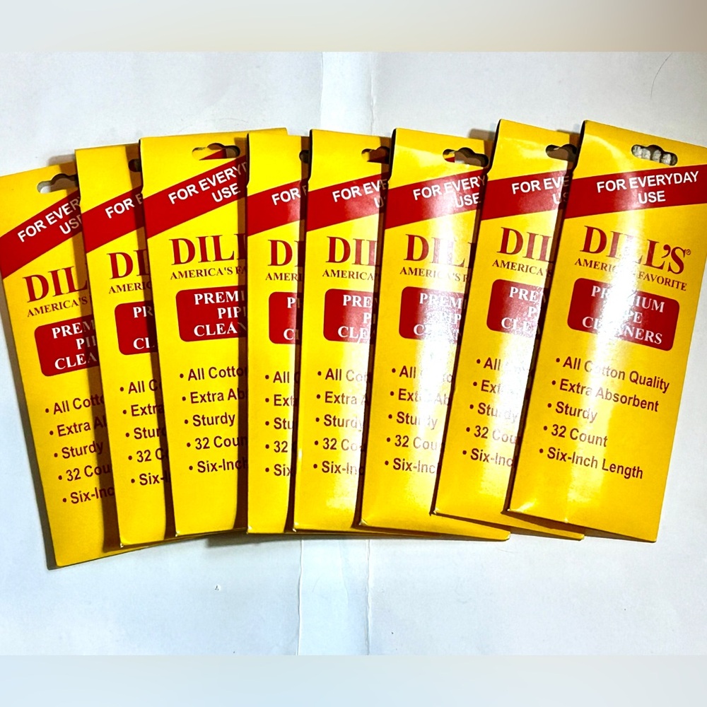 DILL'S Premium Pipe Cleaners Lot of 8 New Packages (32 each total 256)  6”